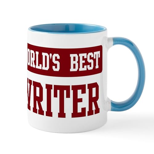 White/Blue Inside - Worlds Best Writer Mug