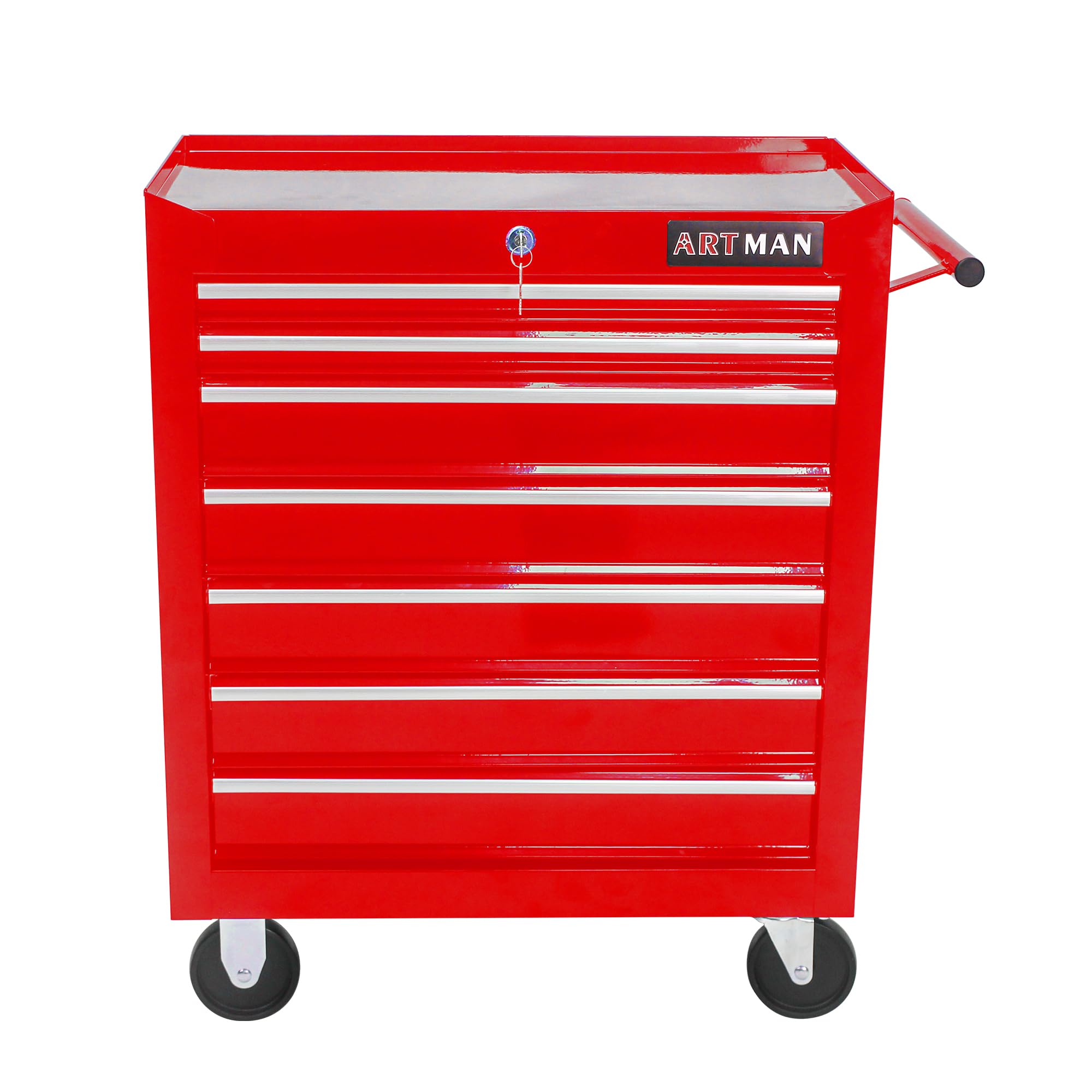 7-Drawer Rolling Tool Cart with Locking Wheels - 24.2
