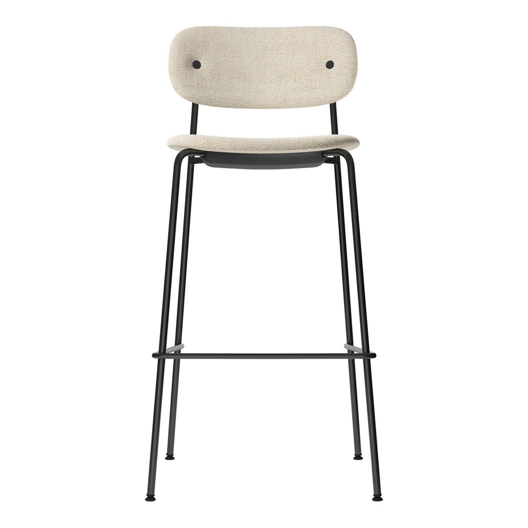 Co Bar Chair - Fully Upholstered Bar Stool with Padded Seat & Backrest | Perfect for Kitchen Islands, Home Bars & Commercial Use