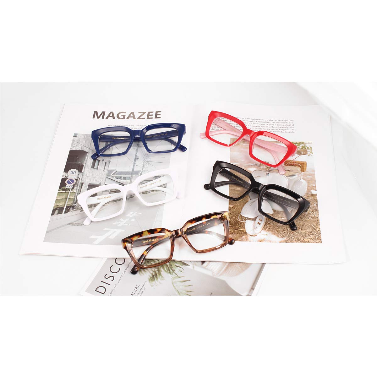 Blue Light Blocking Reading Glasses for Women & Men - Anti UV Ray Computer Glasses with Fashion Frames - Reduce Eye Strain for Work, Reading & Screen Time