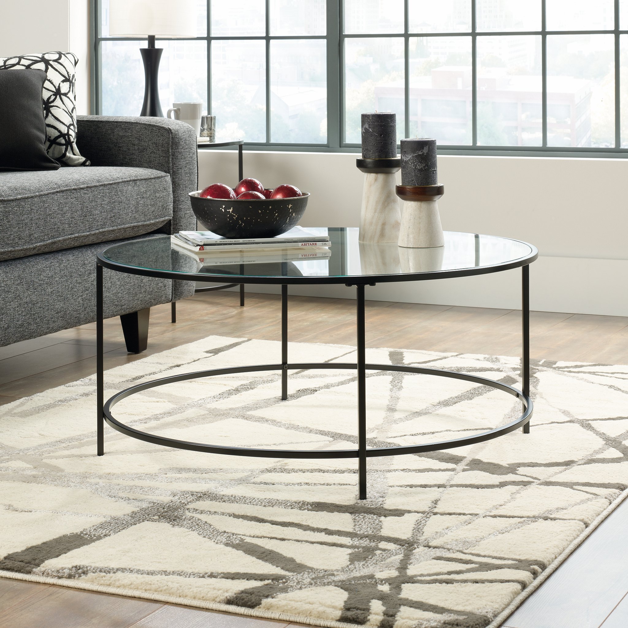 Sauder International Lux Round Coffee Table 36