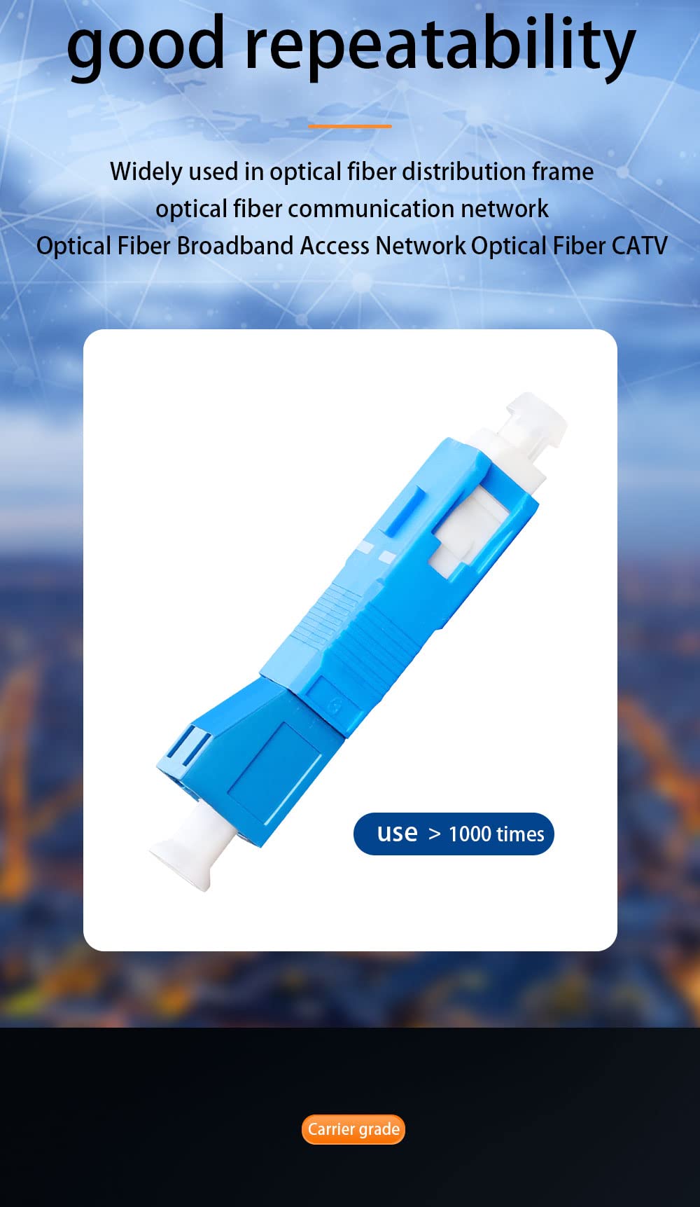 SC Female to LC Fiber Coupler Adapter for Fiber Tester & VFL
