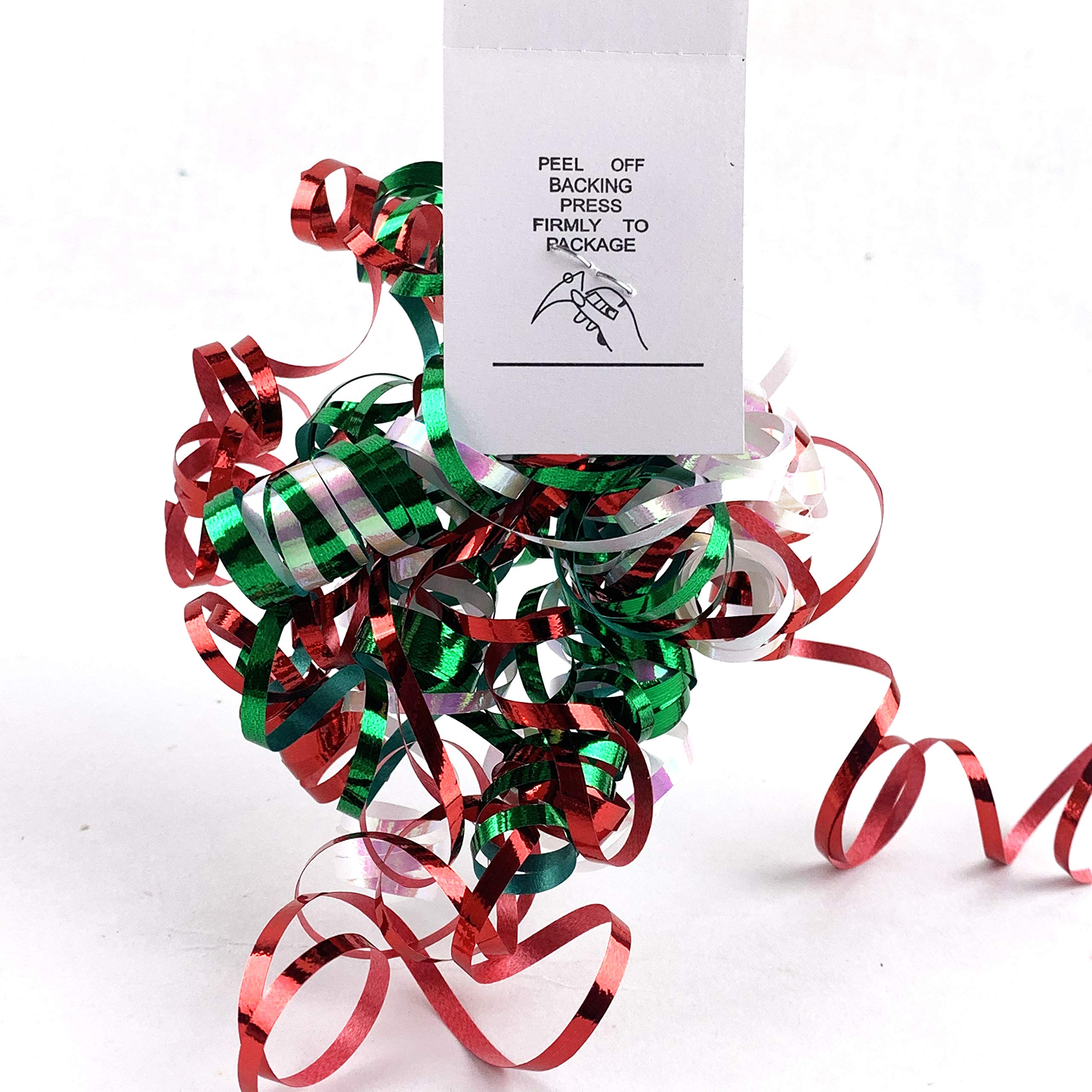 6-Piece Thin Cut Curly Gift Wrapping Bows - 5 Inch Christmas Decorative Ribbons for Holiday Presents, Party Decorations & Gift Box Embellishments