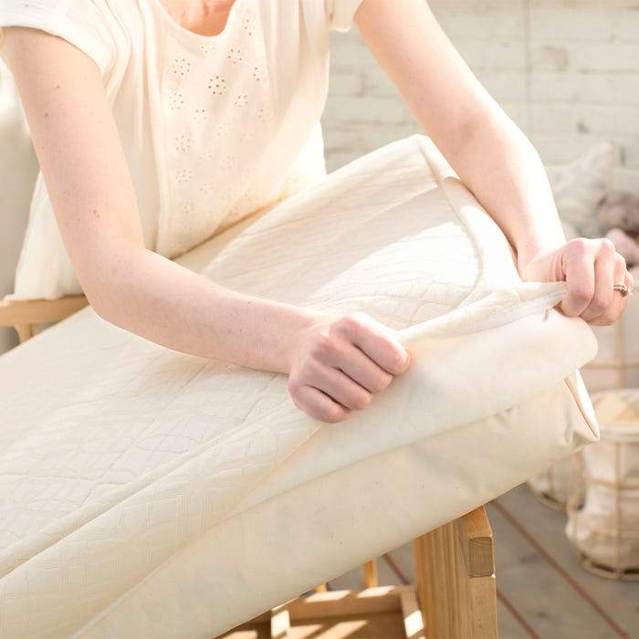 Naturepedic Organic Breathable Ultra Pad - Waterproof Mattress Protector for Kids & Adults | Hypoallergenic, Noiseless Bed Pad for Cribs, Beds & Couches | Ideal for Night Sweats, Incontinence & Allergies