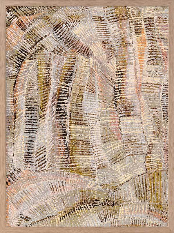 Dhala Bu Nya Neutral Framed Art Print - Modern Abstract Wall Decor for Living Room, Bedroom & Office - Perfect for Home & Office Decor