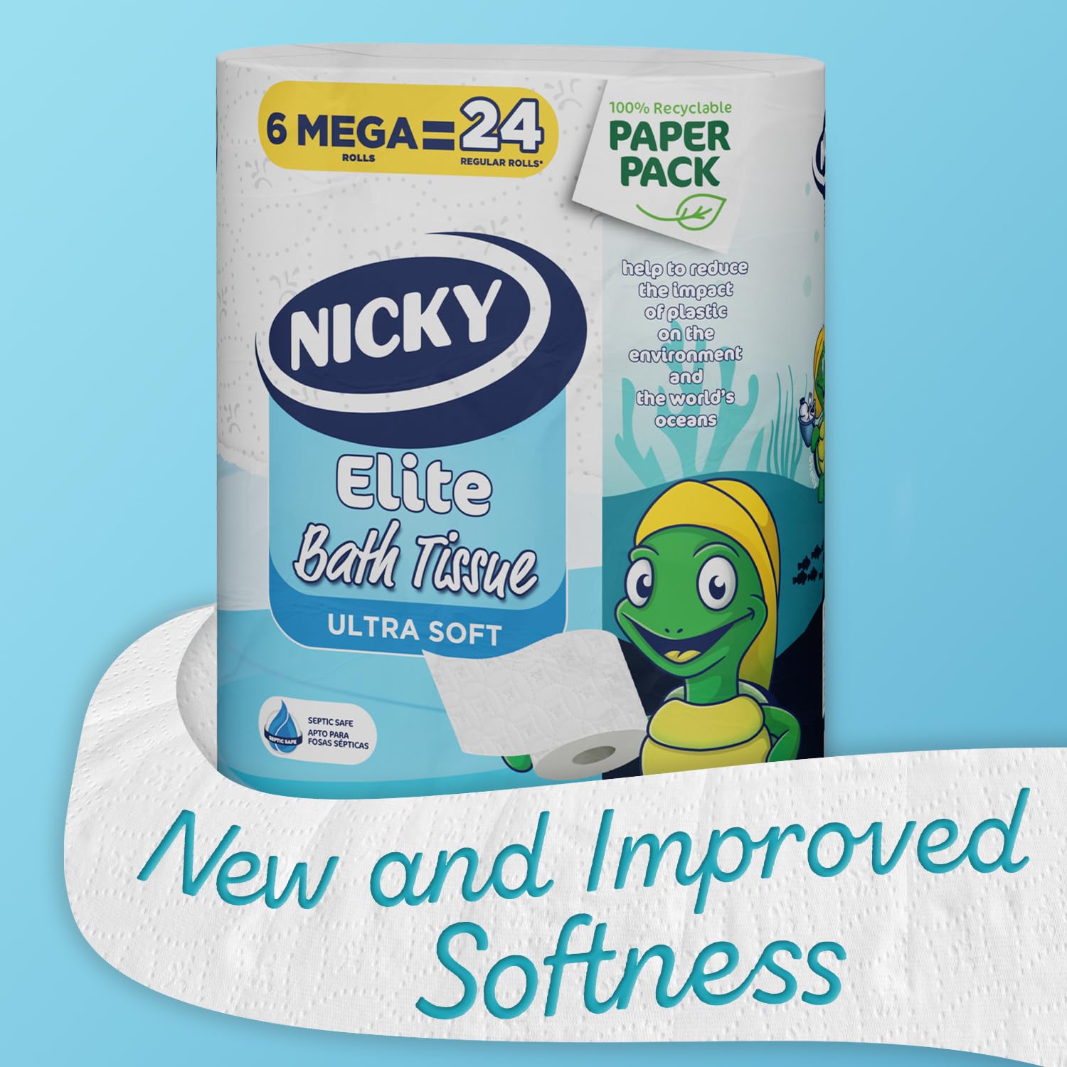 Premium 36 Mega Rolls Ultra Soft Toilet Paper - 144 Regular Rolls Equivalent, Eco-Friendly Recyclable Paper Packaging for Home, Office & Travel Use