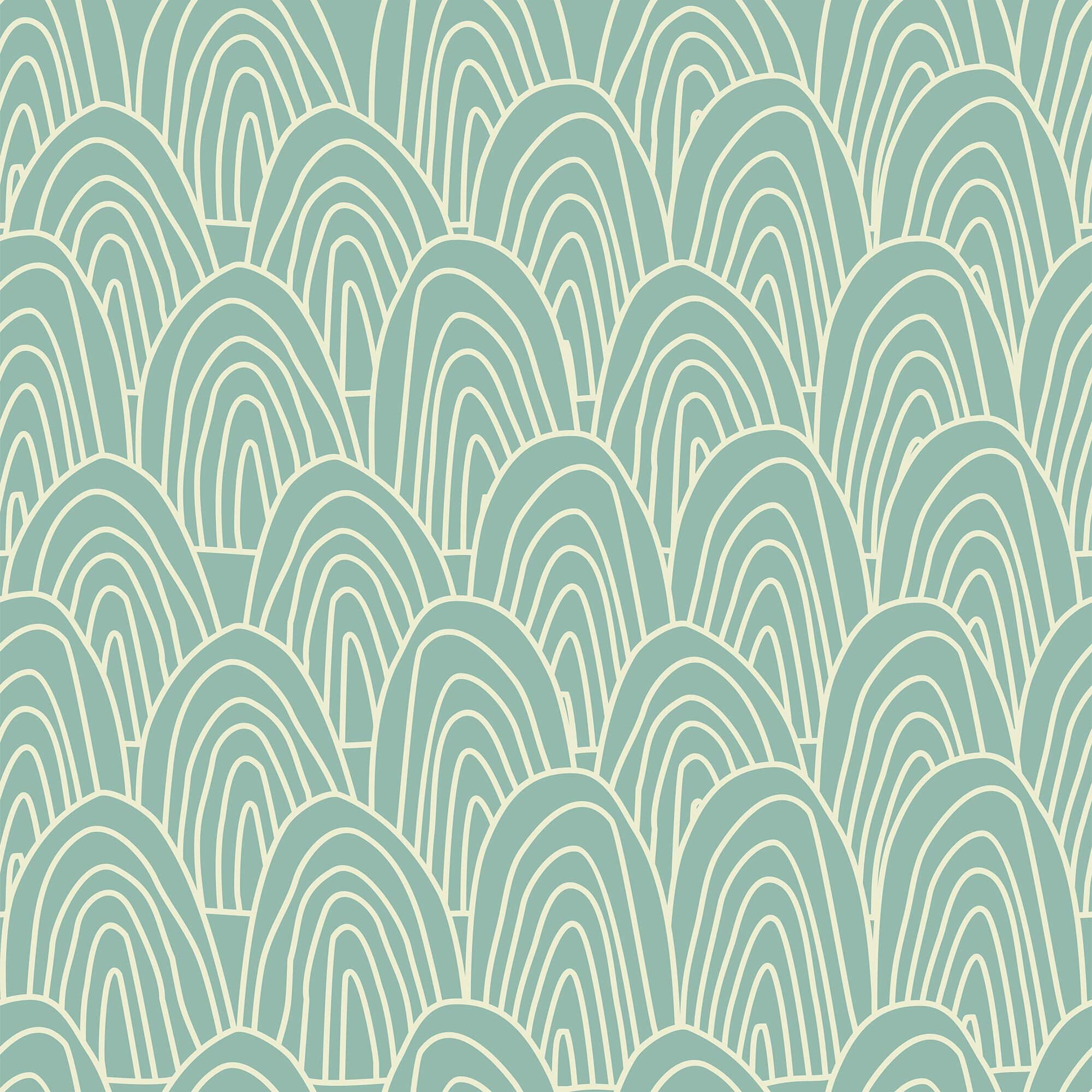 Gray and Green Seamless Peel & Stick Removable Wallpaper - Self-Adhesive Decorative Wall Covering for Bedroom, Living Room, Nursery & Home Decor