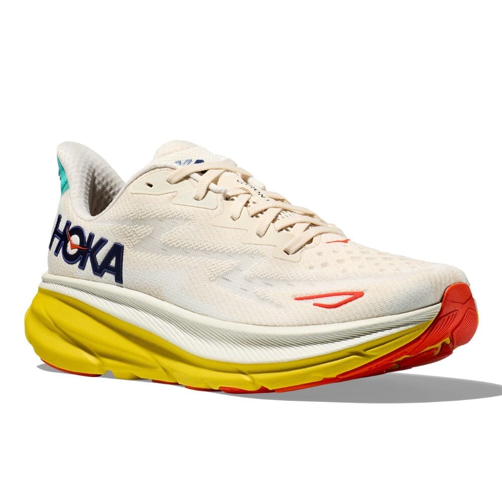 Hoka Men's Clifton 9 Wide Running Shoes - Lightweight Cushioned Sneakers for Road & Trail | Perfect for Jogging, Gym Workouts & Daily Walking