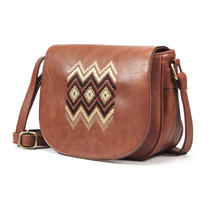 Vintage Shoulder Bag for Women - Retro Leather Crossbody Purse - Fashionable Handbag for Casual Outings, Travel & Everyday Use
