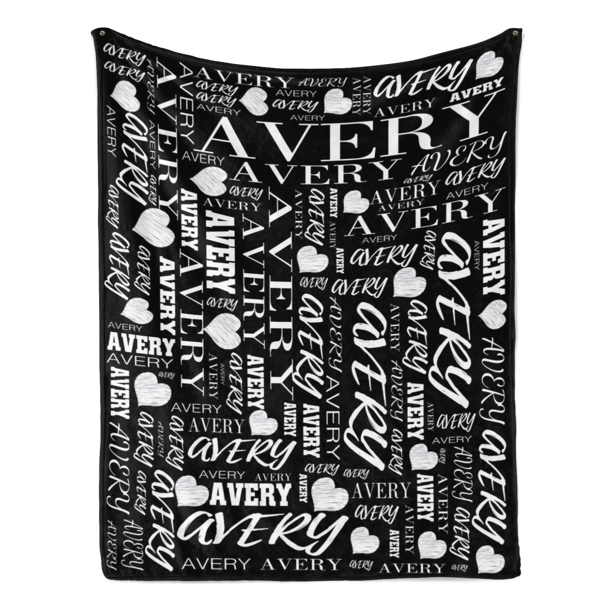 Personalized Name Blanket - Custom Fleece Throw with Embroidery for Kids, Adults - 60
