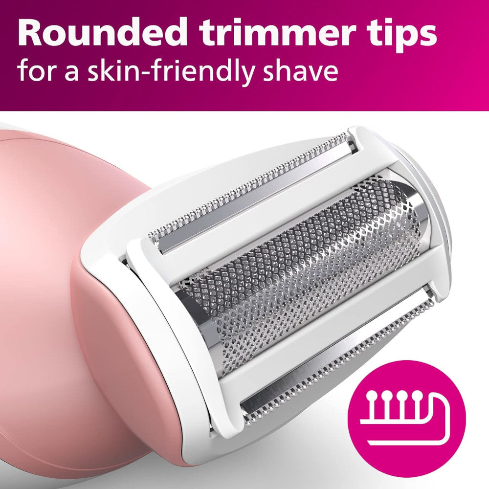 PHILIPS BRL146/00 Lady Shaver Series 6000 Cordless Wet & Dry Electric Razor for Women - Perfect for Travel, Gym & Quick Hair Removal at Home