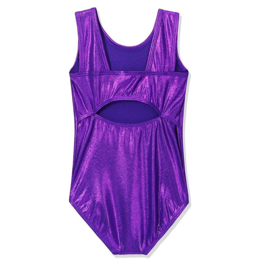 BAOHULU Girls Gymnastics Leotards with Shiny Jewels - Kids Athletic Dancewear for Ballet, Cheerleading & Performance - Sparkly Dance Outfit for Competitions & Recitals