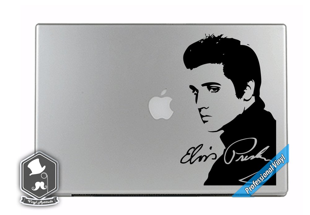 Elvis Presley Inspired Rock and Roll King Vinyl Decal Sticker for Laptops - MacBook, Dell, HP, Alienware, Asus, Acer - Perfect for Music Lovers & Computer Customization