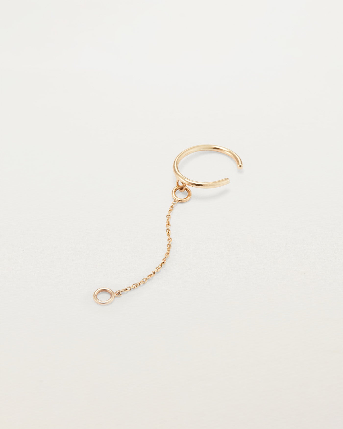 14K Gold Ear Cuff with Chain - Elegant Dainty Ear Cuff Jewelry for Women - Perfect for Parties, Weddings & Everyday Wear