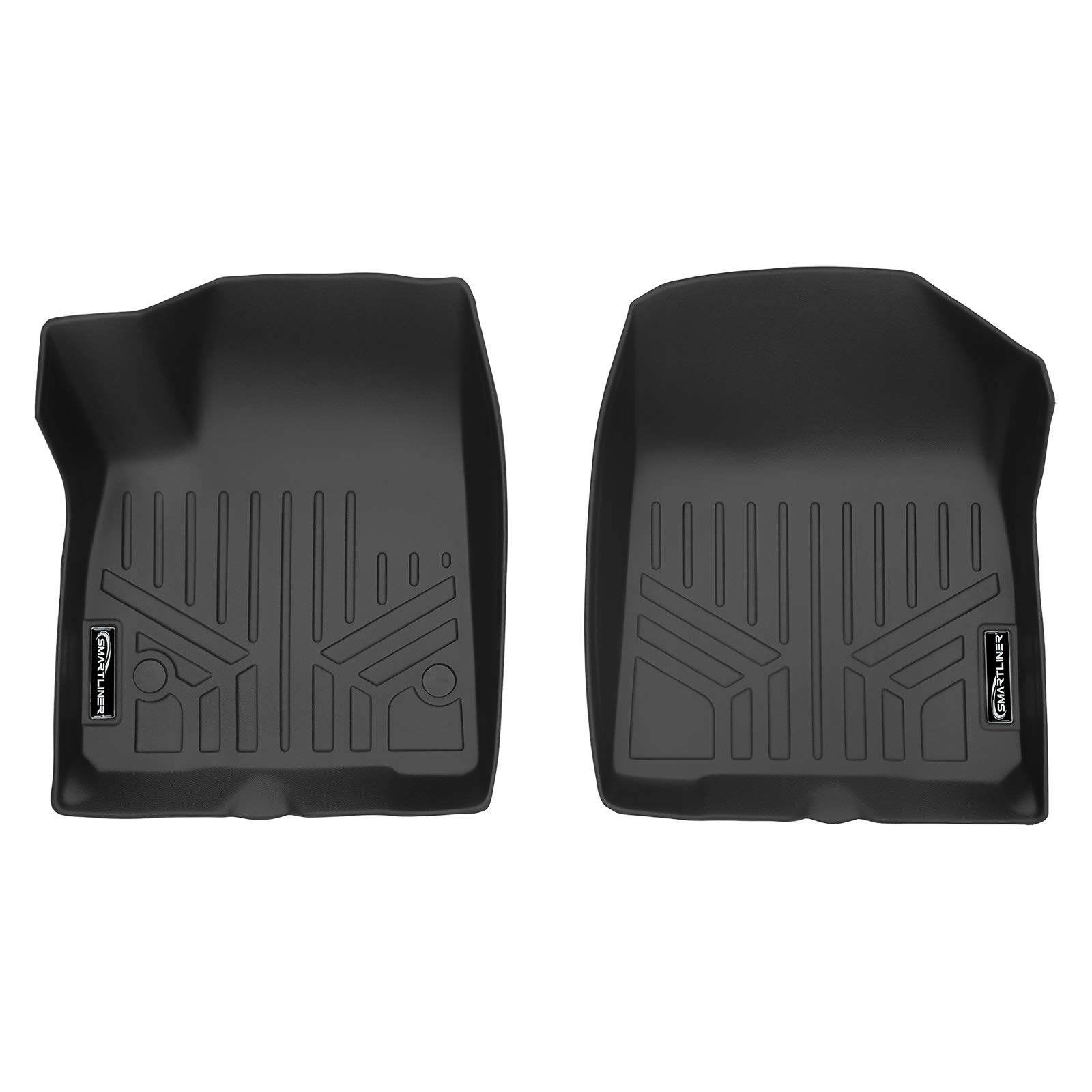 MAXLINER All-Weather Floor Mats for 2017-2021 GMC Acadia - 1st Row Custom Fit Car Floor Liners, Black Heavy Duty Protection - Perfect for Mud, Snow, Rain & Everyday Use