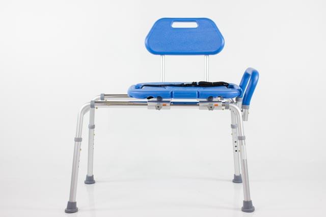 Refurbished HydroGlyde Premium Sliding Bath Transfer Bench for Elderly & Disabled - Safe Shower Seat with Non-Slip Surface for Bathroom Safety & Mobility Assistance (Ideal for Seniors, Post-Surgery Recovery & Physical Therapy)