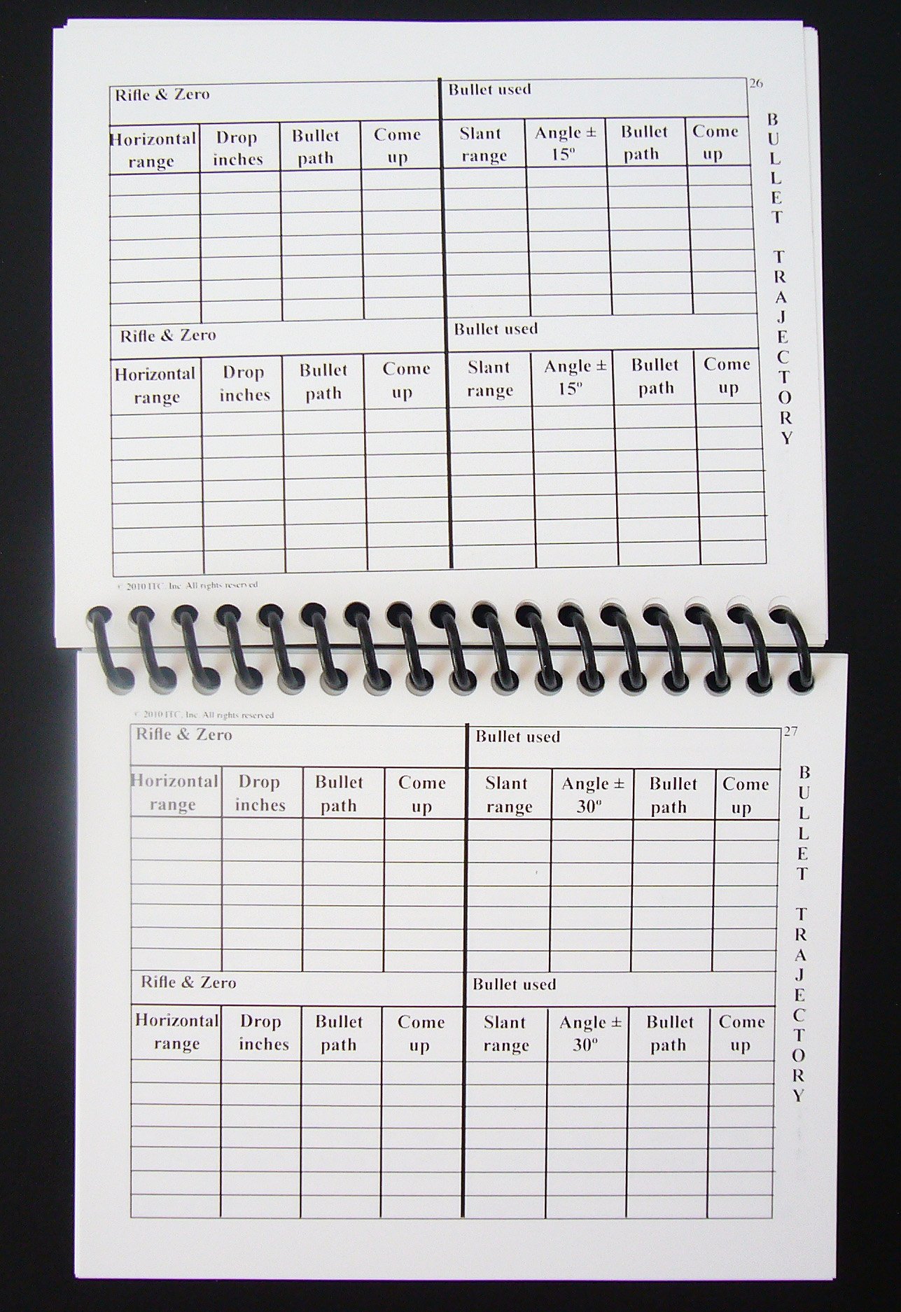 ITC Marksmanship Data Book 5 - Sniper Shooting Log & Sportsman Target Tracker | Precision Shooting Practice, Hunting & Long-Range Competition Use