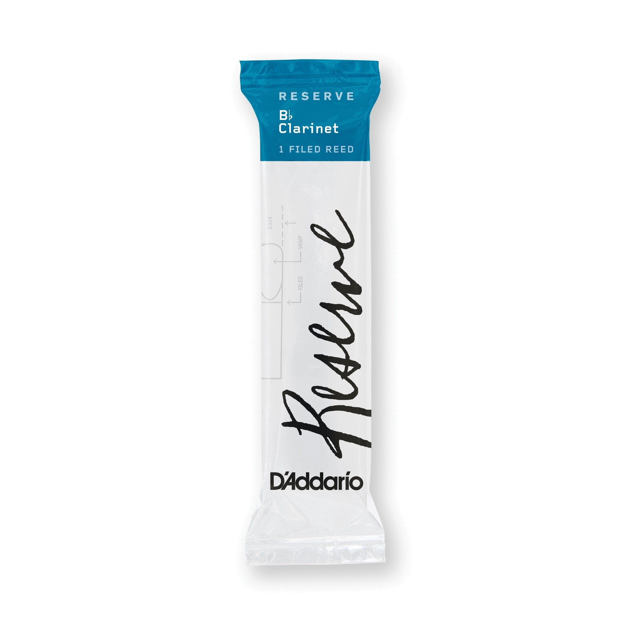D'Addario Reserve 2.5 Strength Clarinet Reed - Premium Woodwind Accessory for Professional Musicians & Students - Perfect for Jazz, Classical & Band Performances
