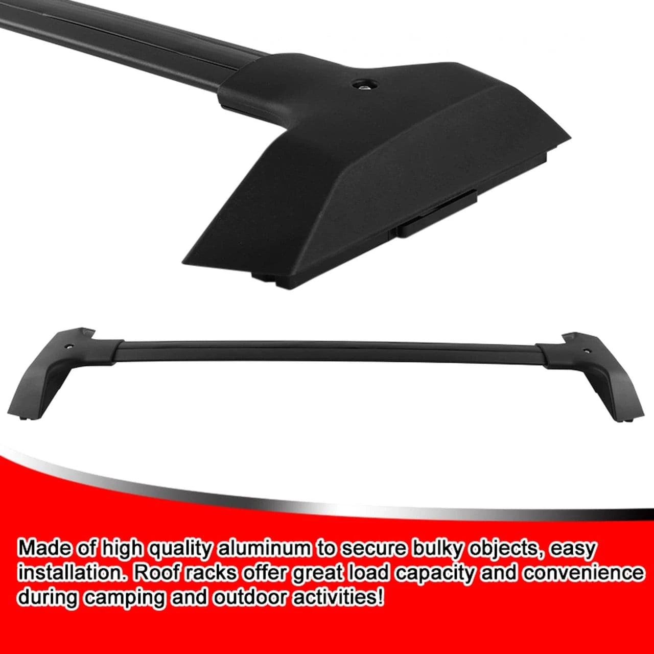 2009-2017 Chevrolet Traverse Black Aluminum Roof Rack Cross Bars - Heavy Duty Cargo Carrier for SUVs - Perfect for Camping, Road Trips & Outdoor Adventures