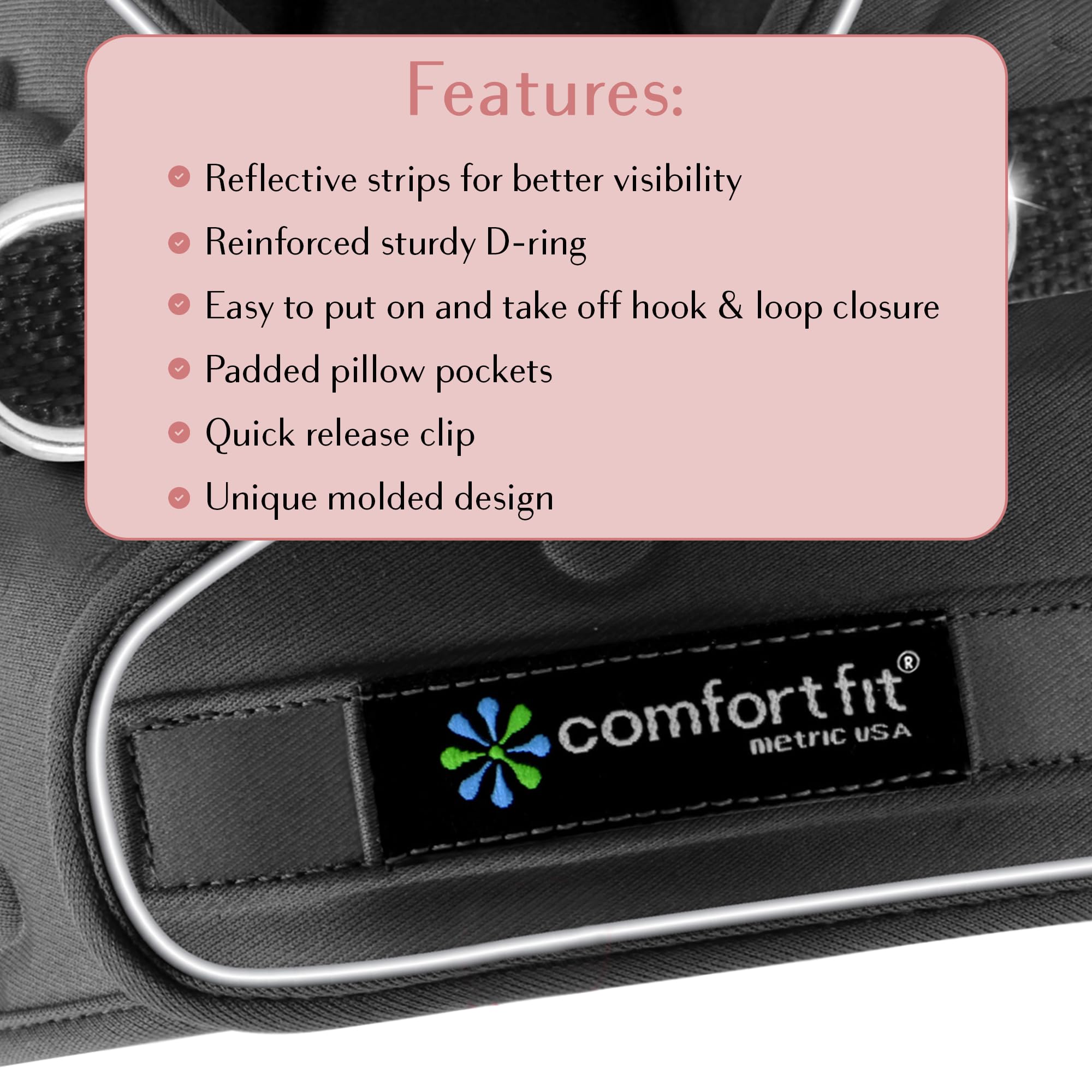 All Weather Reflective Step-in Dog Harness - Adjustable Soft Padded Vest for Small & Medium Dogs - Comfort Fit Easy Walk Harness for Daily Walks, Jogging & Outdoor Adventures
