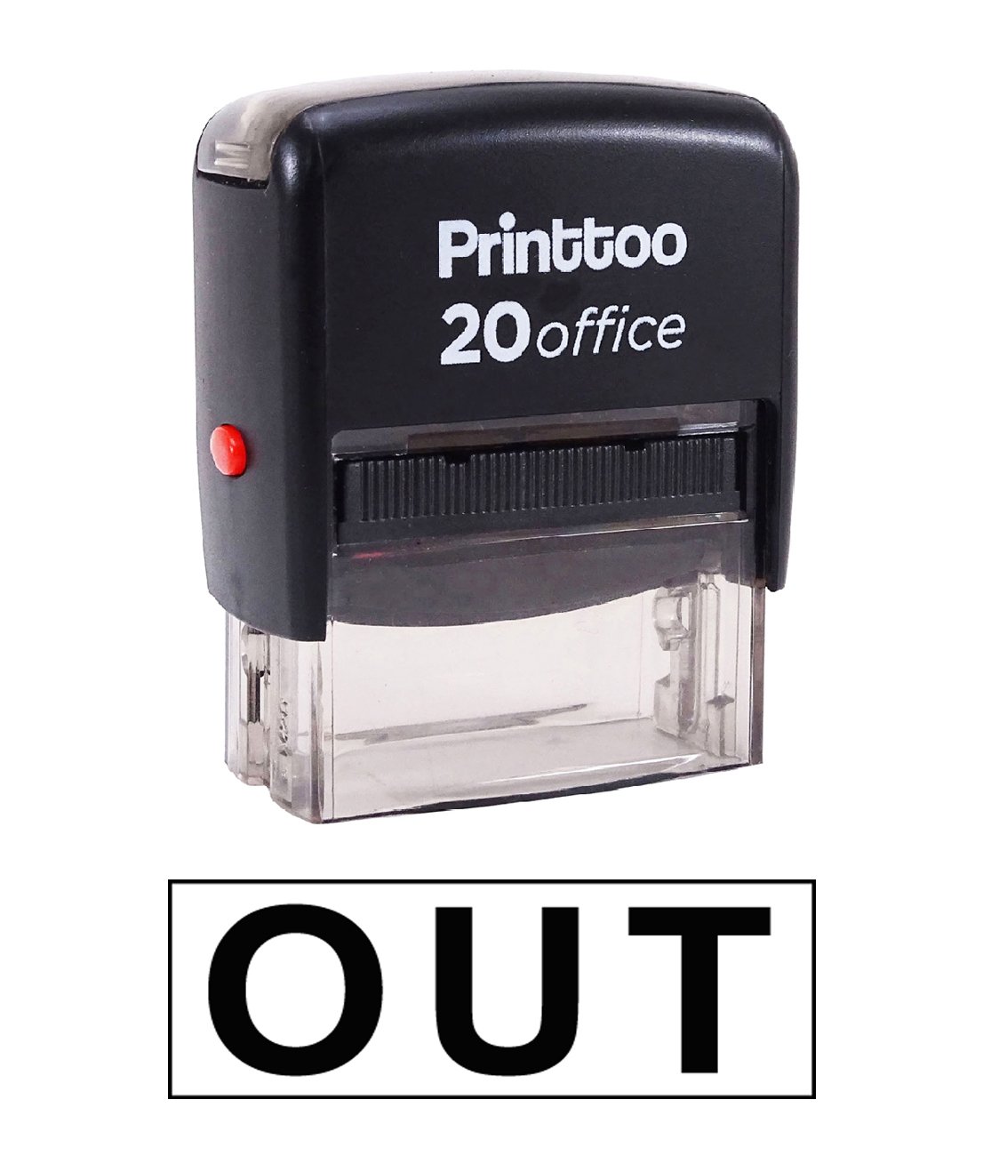 Custom Self-Inking Rubber Stamp for Office & Business - Printtoo Out Stamp - Perfect for Documents, Paperwork, and Mailings - Black Ink