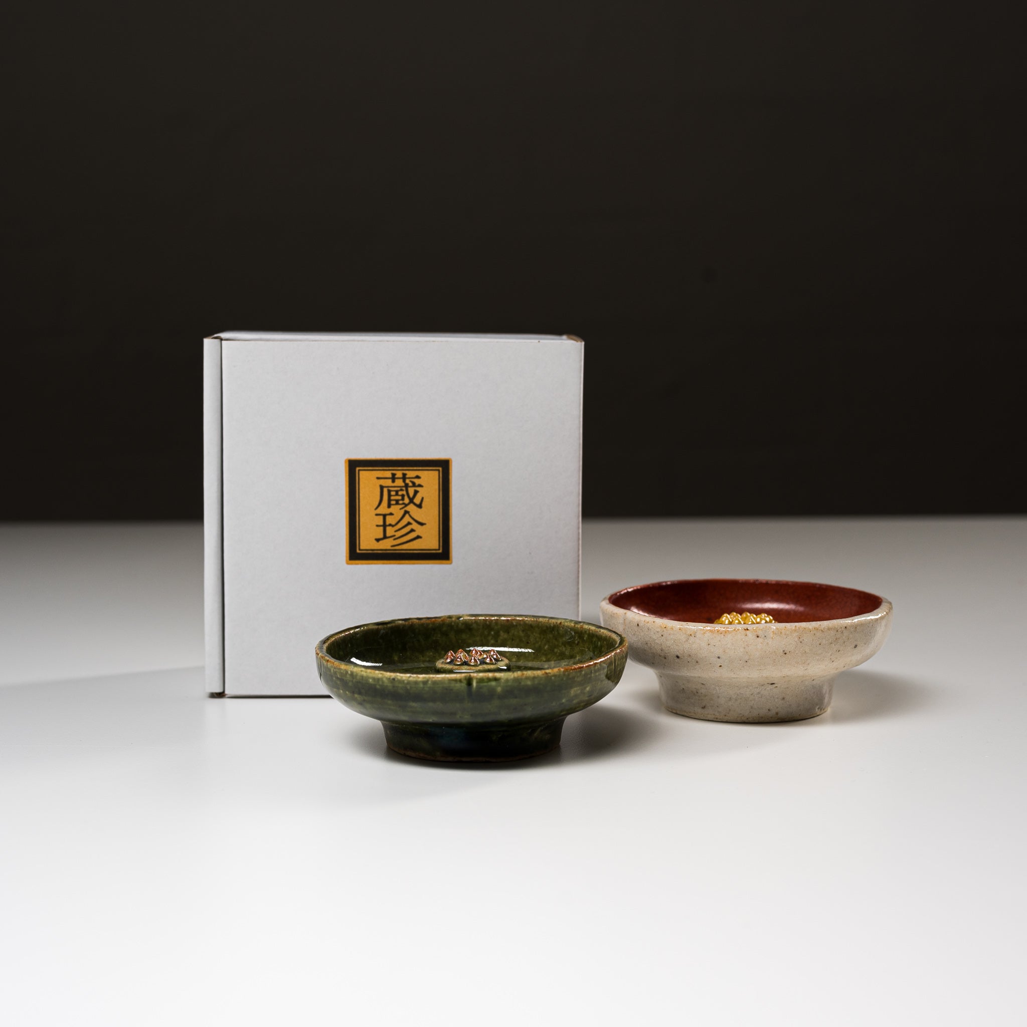Zoho Kiln Incense Holder - Handcrafted Camellia Green Ceramic Incense Burner for Aromatherapy & Meditation | Japanese Style Home Decor for Zen Spaces, Yoga Rooms & Spiritual Practices