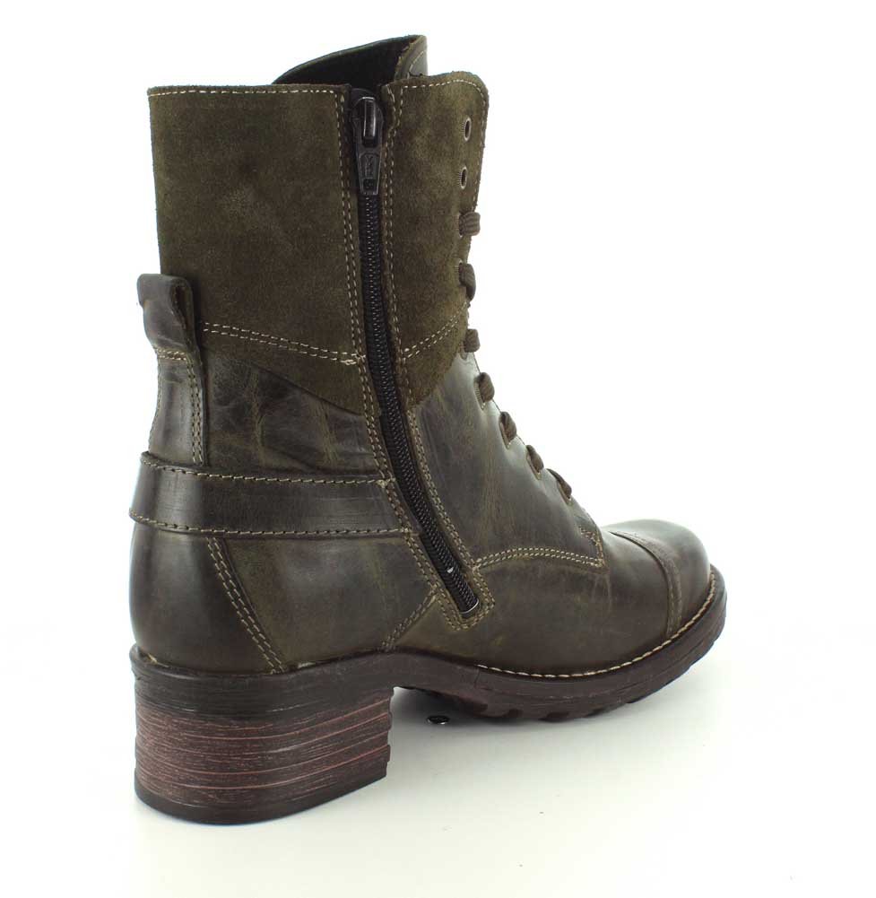 Taos Crave Women's Boots - Stylish & Comfortable Ankle Boots with Lace-Up & Side Zipper, Removable Arch Support Footbed - Perfect for Casual Wear, Office & Fall Fashion