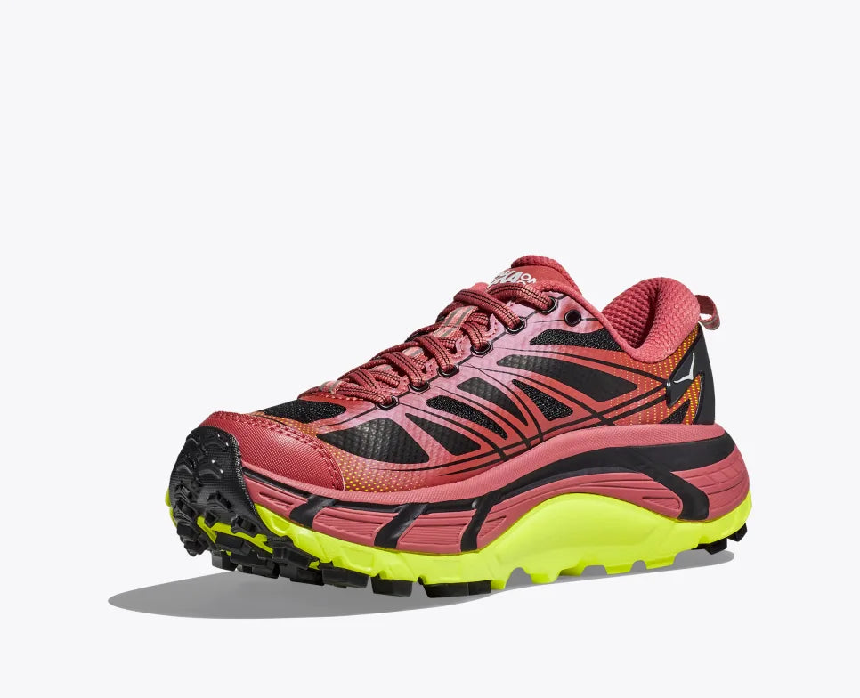 HOKA Mafate Speed 2 Trail Running Shoes - Clay/Black - Unisex Lightweight Hiking & Outdoor Adventure Footwear for Men and Women