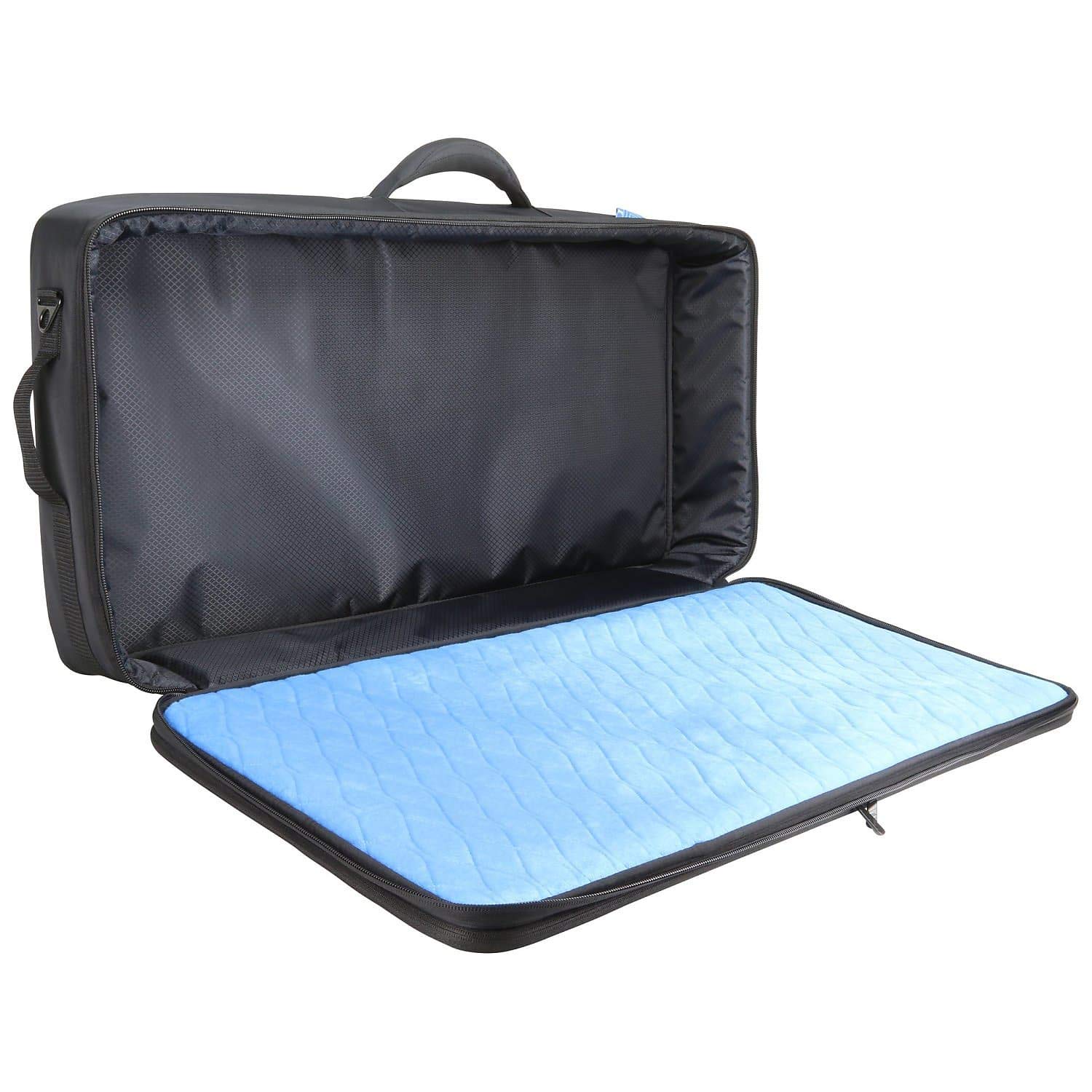 RBXPB-3216 32x16 Inch Professional Pedalboard Gear Case with Soft Cloth & Cable Storage - Perfect for Guitarists, Musicians & Live Performances