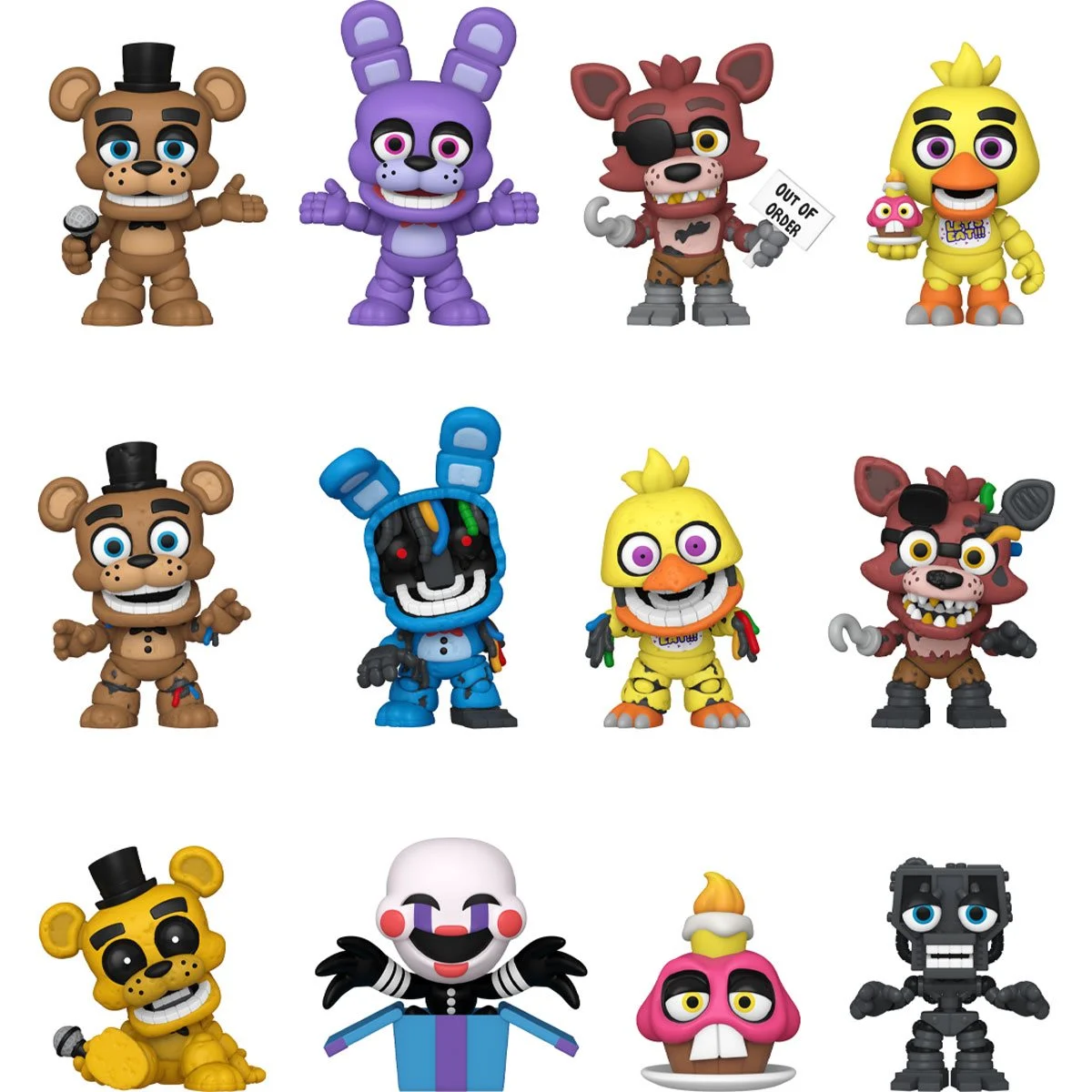 Five Nights at Freddy's 10th Anniversary Funko Mystery Minis Collectible Figures - Perfect for Horror Game Fans, Birthday Gifts & Display Collections