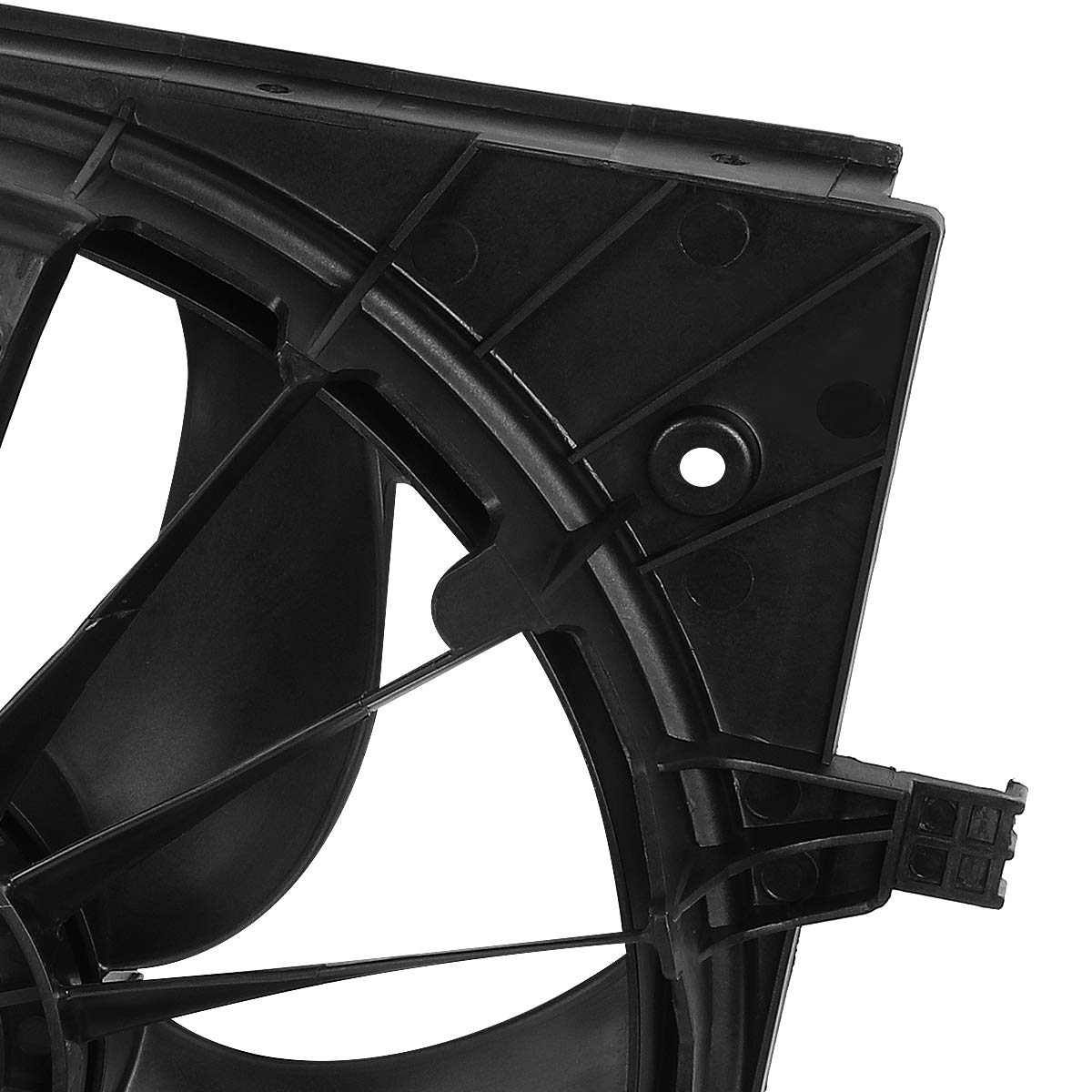 DNA MOTORING OEM-RF-0067 Black Radiator Cooling Fan - High Efficiency Direct Replacement for 07-10 Chrysler Sebring / 08-14 Dodge Avenger / 07-12 Dodge Caliber - Improved Engine Cooling Performance for Hot Weather & Heavy Traffic Conditions
