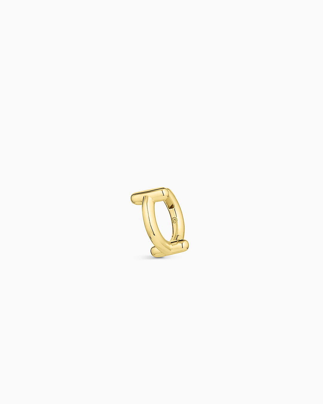 Alphabet Single Huggie Earrings - Minimalist Gold Plated Initial Letter Studs for Women - Perfect for Everyday Wear, Gifts & Special Occasions