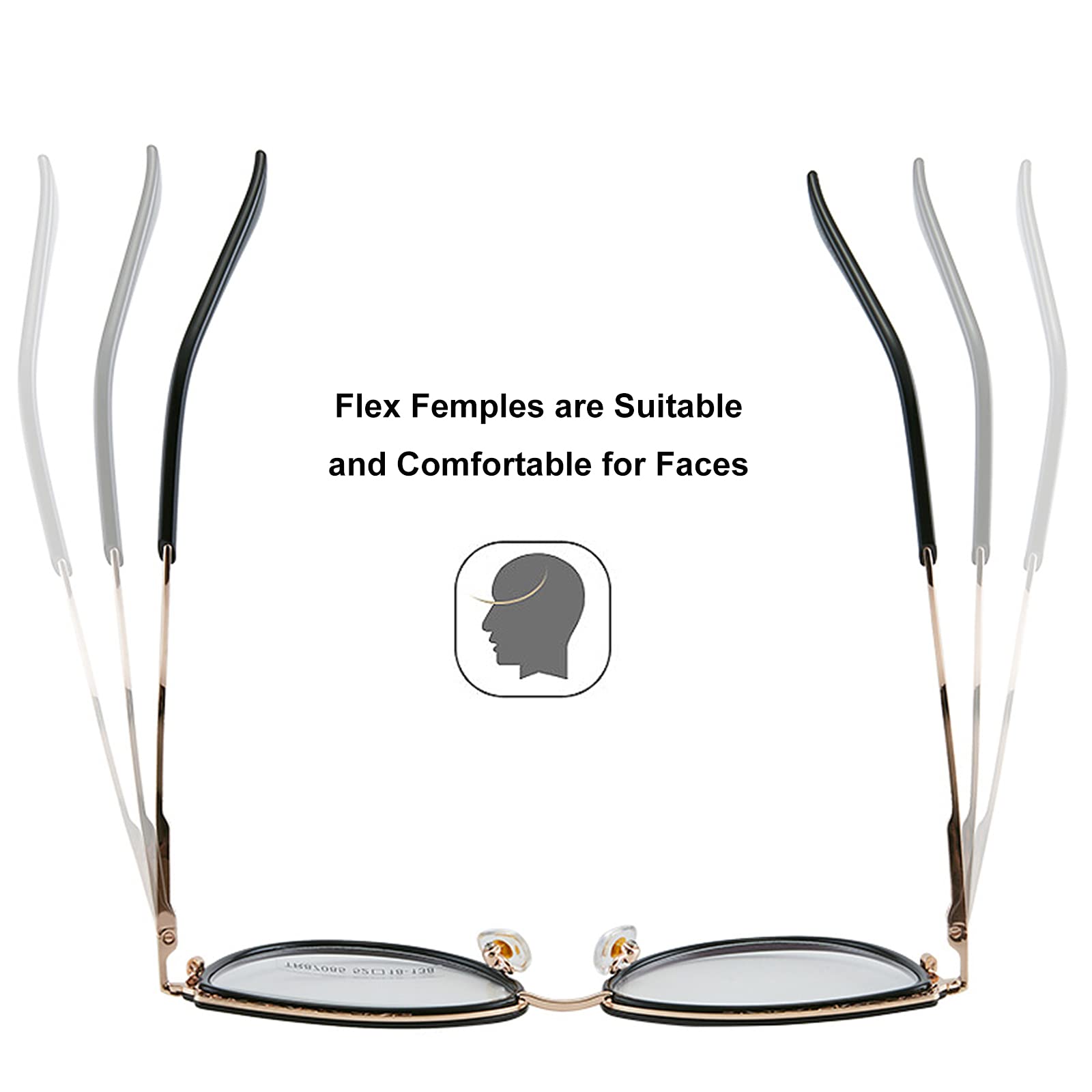Blue Light Blocking Glasses for Women - TR90 Cat Eye Frame Computer Glasses | Anti Eyestrain, UV Protection | Perfect for Office Work, Gaming & Screen Time