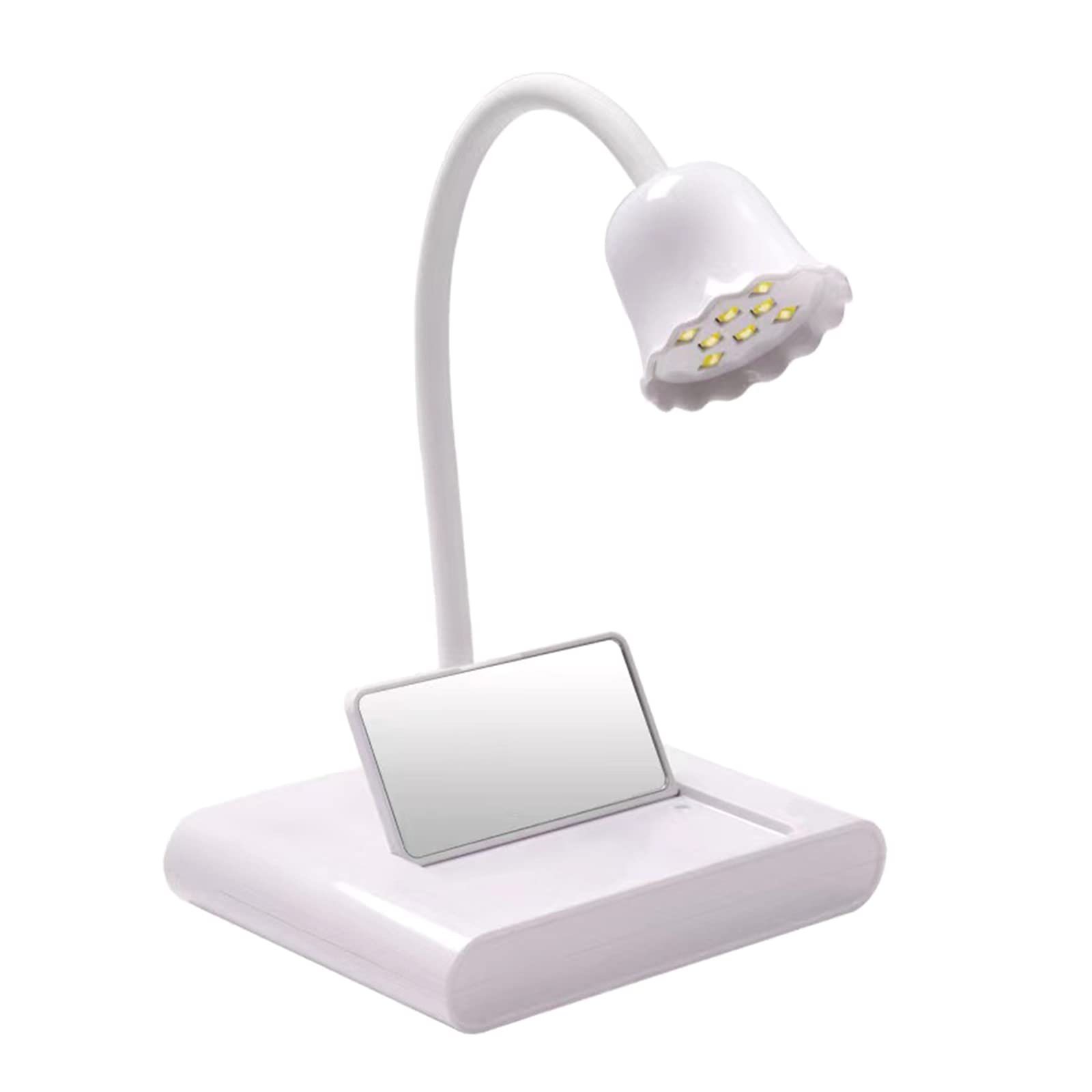 Portable UV LED Nail Lamp 20W - Fast Curing USB Rechargeable Nail Dryer for Gel Polish, 360° Rotatable Cordless Mini Nail Light - Perfect for Home Manicures, Salon Professionals & Travel Nail Care