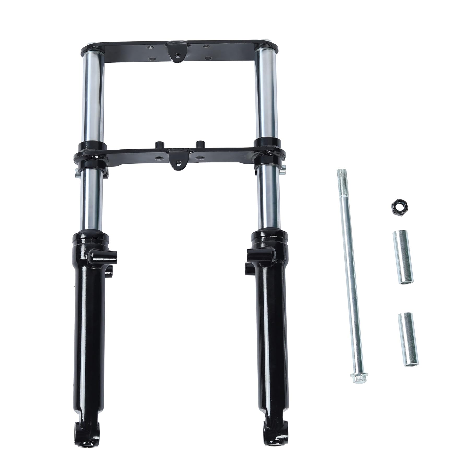 Oryxearth Universal Front Fork Suspension for Mini Dirt Bike & Pit Bike - Black Shock Absorber Set with Frame Upgrade | Perfect for Off-Road Racing, Trail Riding & Motorcycle Performance Enhancement