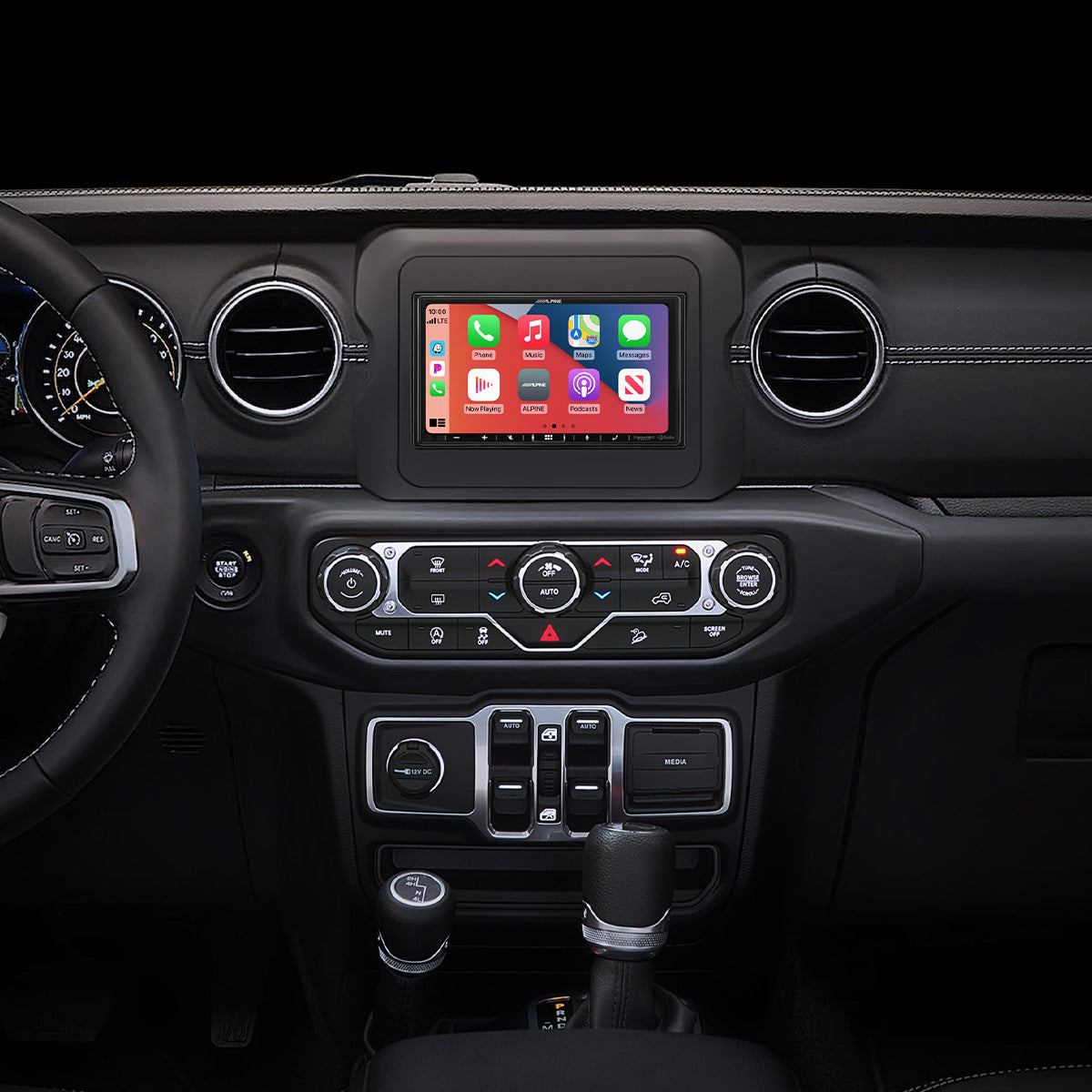 Alpine i407 WRA JL 7-Inch Touchscreen Multimedia Receiver for 2018-2020 Jeep Wrangler & 2020-Up Gladiator - CarPlay, Android Auto, Bluetooth - Perfect for Off-Road Adventures & Daily Commutes