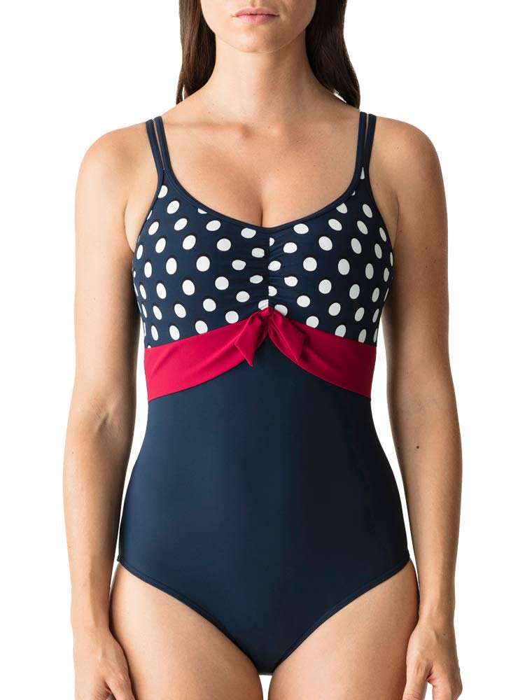 PrimaDonna Pop Swimsuit - Blue Eclipse Color - US Size 34E - Stylish One-Piece Bathing Suit for Women - Perfect for Beach Vacations, Pool Parties & Summer Getaways