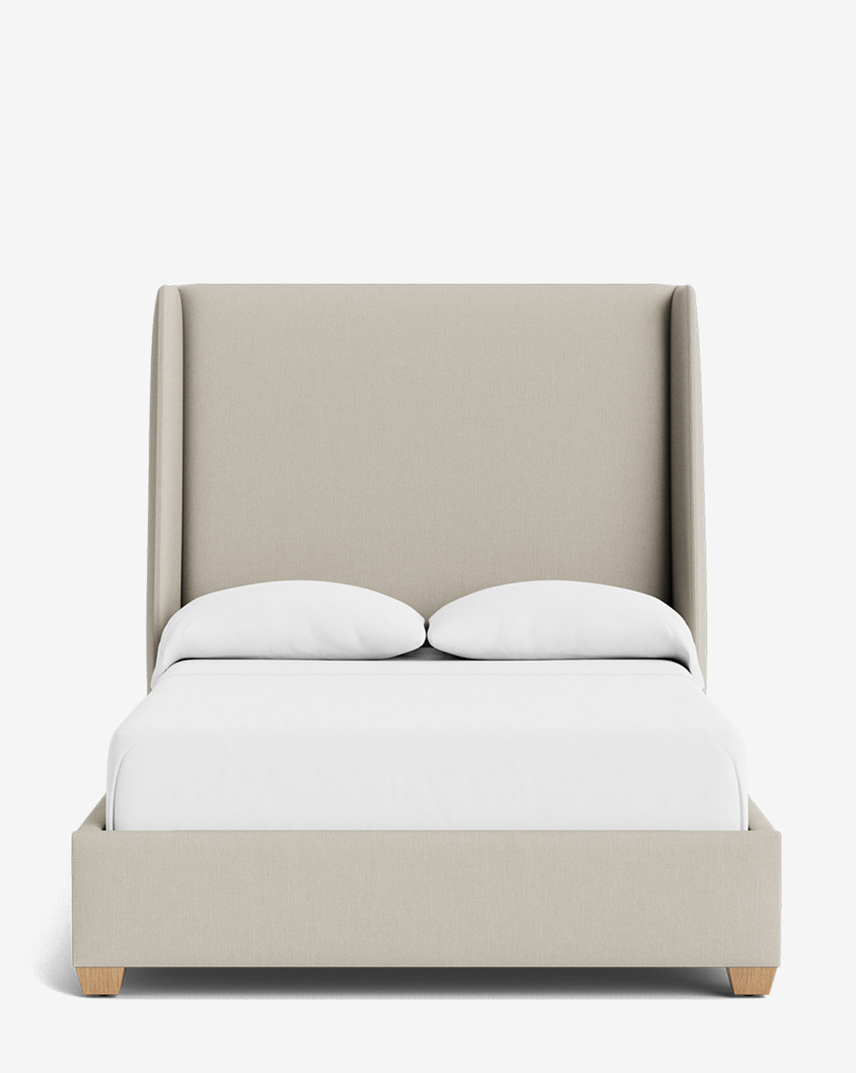 Walt Bed Tall Headboard - Queen Size Upholstered Bed Frame with Adjustable Height - Perfect for Modern Bedroom Decor & Small Spaces