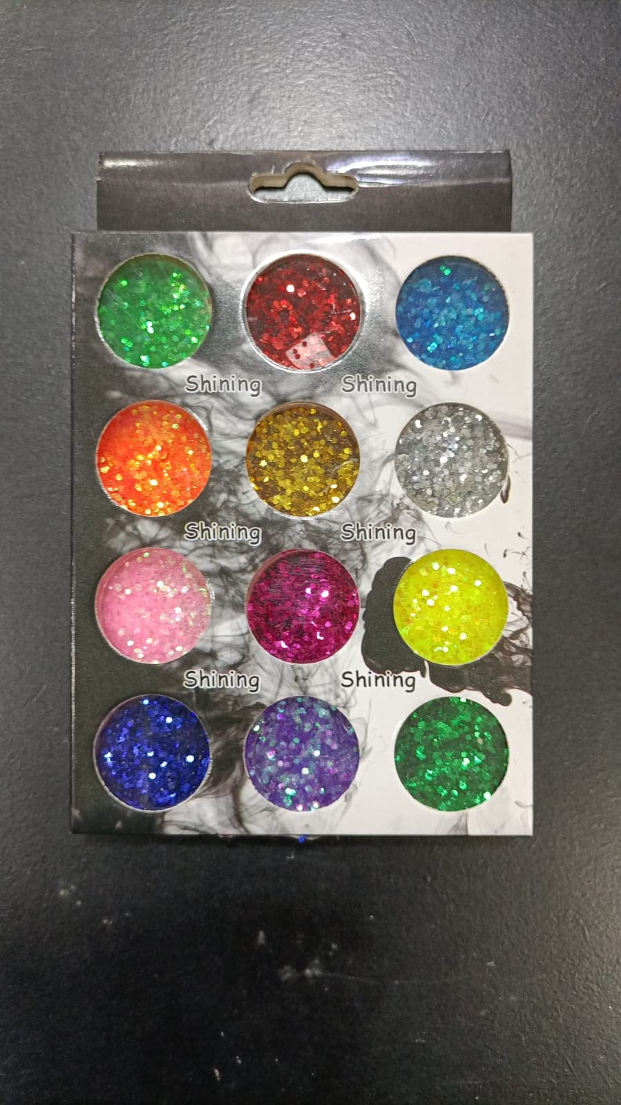 12 Colors Glitter Powder for Nail Art - Multi-Color Cosmetic Glitter Dust Set for DIY Nails, Makeup, Body Art & Craft Projects