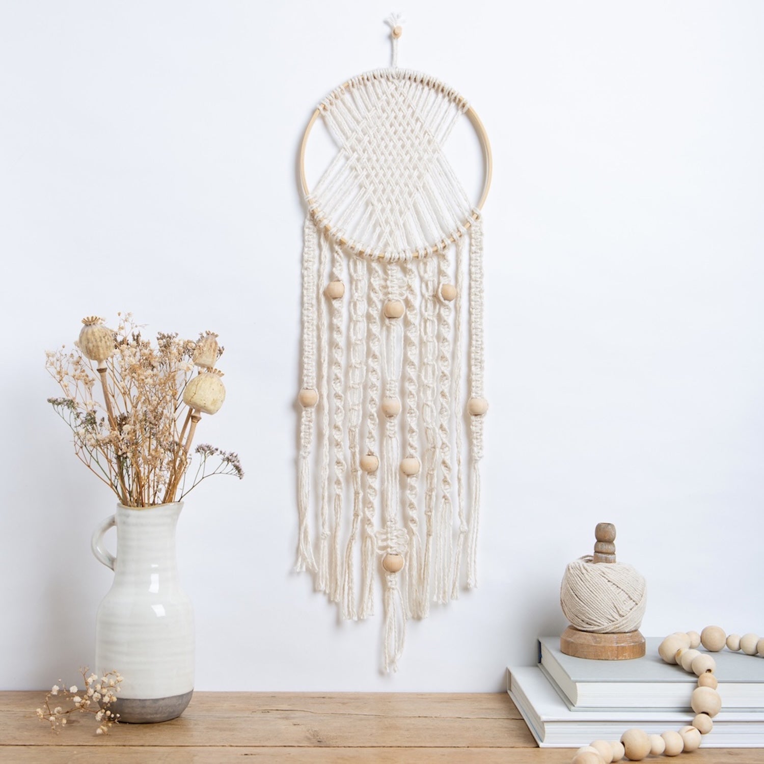 Mindful Macrame Kit for Beginners - DIY Wall Hanging & Home Decor - Perfect for Meditation Spaces, Boho Bedrooms & Gift Giving