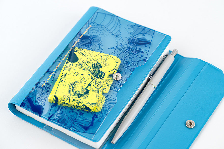 Hobonichi Techo 2025 ONE PIECE A6 Planner Cover - Banquet Blue Edition | Original Size Japanese Diary Cover for Anime Fans | Perfect for Daily Planning, Journaling & Gift Giving