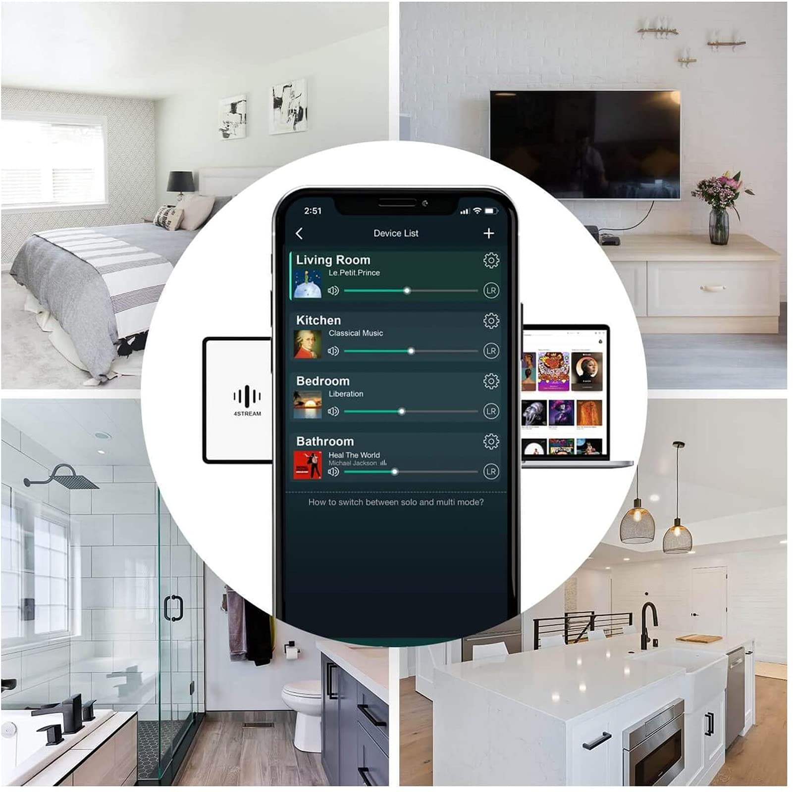 Arylic Up2stream Amp V4 - 50W x 2 Stereo WiFi Bluetooth Amplifier with AirPlay & Spotify Connect | Multi-Zone Streaming Board for DIY Speakers | Perfect for Home Theater, Smart Speakers & Audio Projects