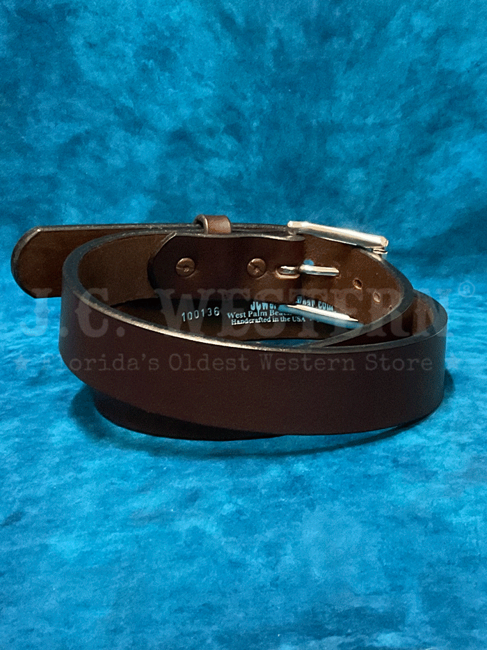 Gingerich 1001 36 Men's Maverick Smooth Heavyweight Gun Belt - Dark Brown | Durable Leather Belt for Concealed Carry, Hunting & Outdoor Activities