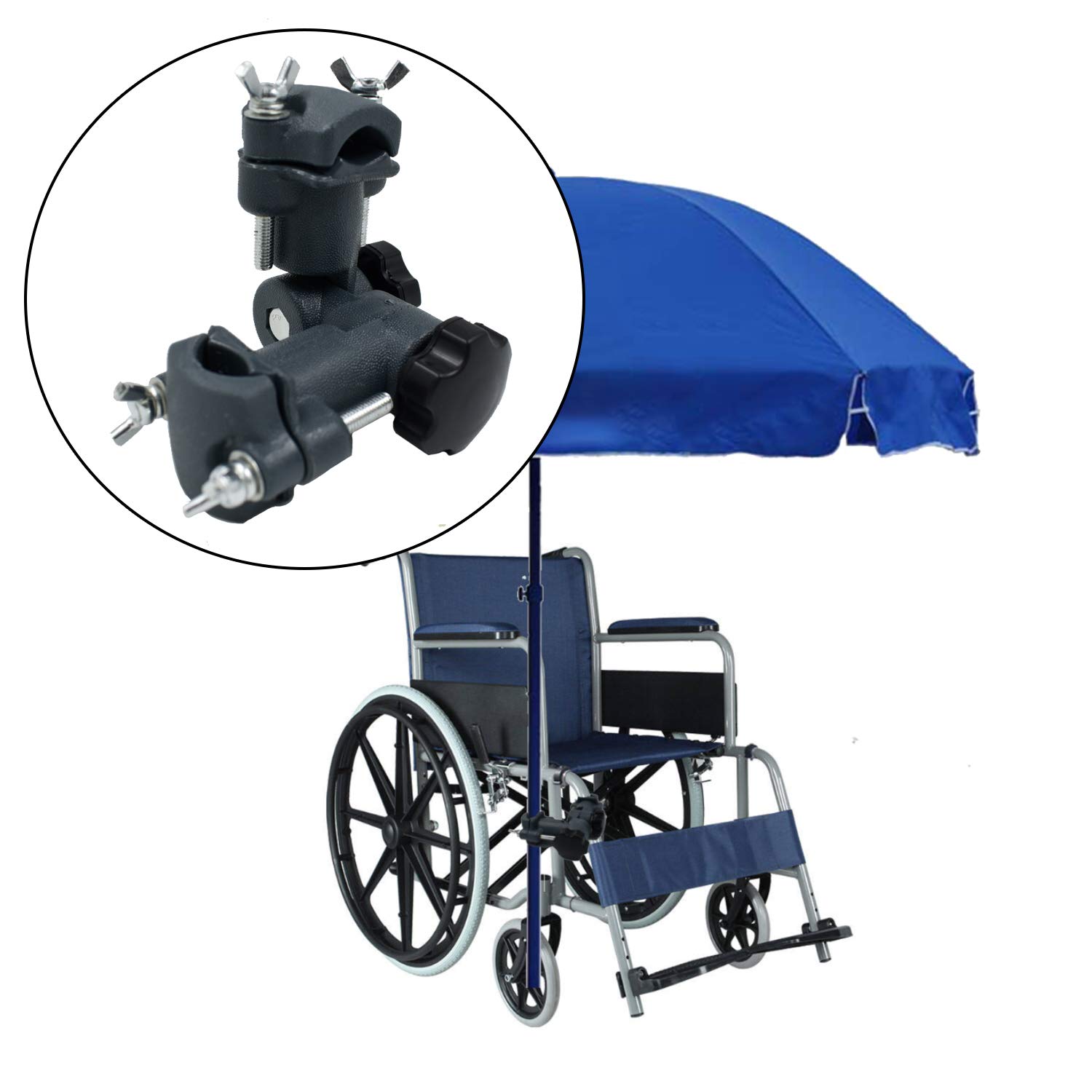 360° Adjustable Fishing Rod Holder Stand with Lure Dish & Flashlight Mount - Heavy Duty Chair Bracket for Fishing Fort, Tank, Pole Platform & Tackle Box - Perfect for Shore, Boat & Ice Fishing Adventures