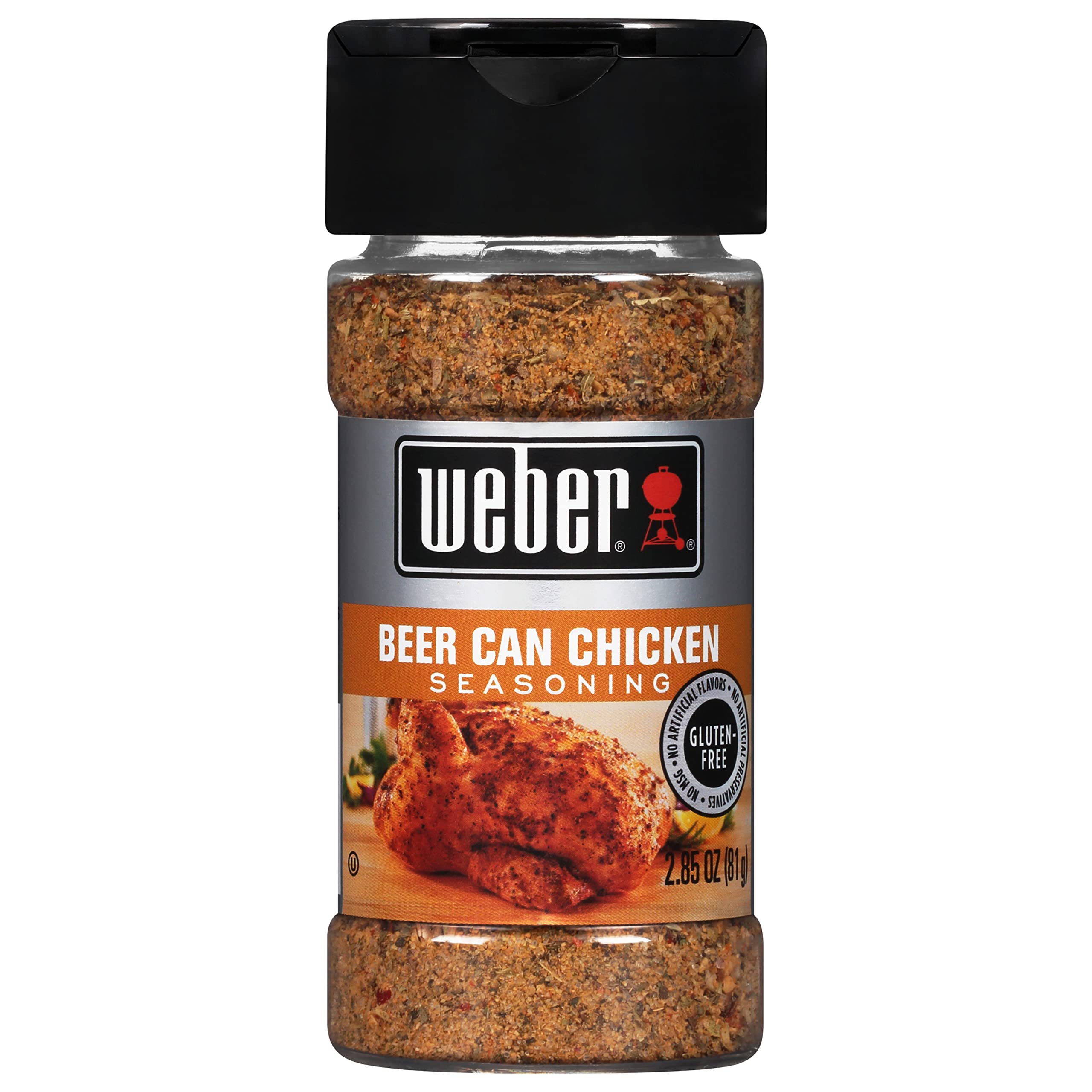 Weber Beer Can Chicken Seasoning - 2.85 oz (80g) BBQ Grill Spice Rub for Roasted Chicken, Turkey & Meat - Perfect for Backyard Cookouts, Tailgating & Outdoor Grilling