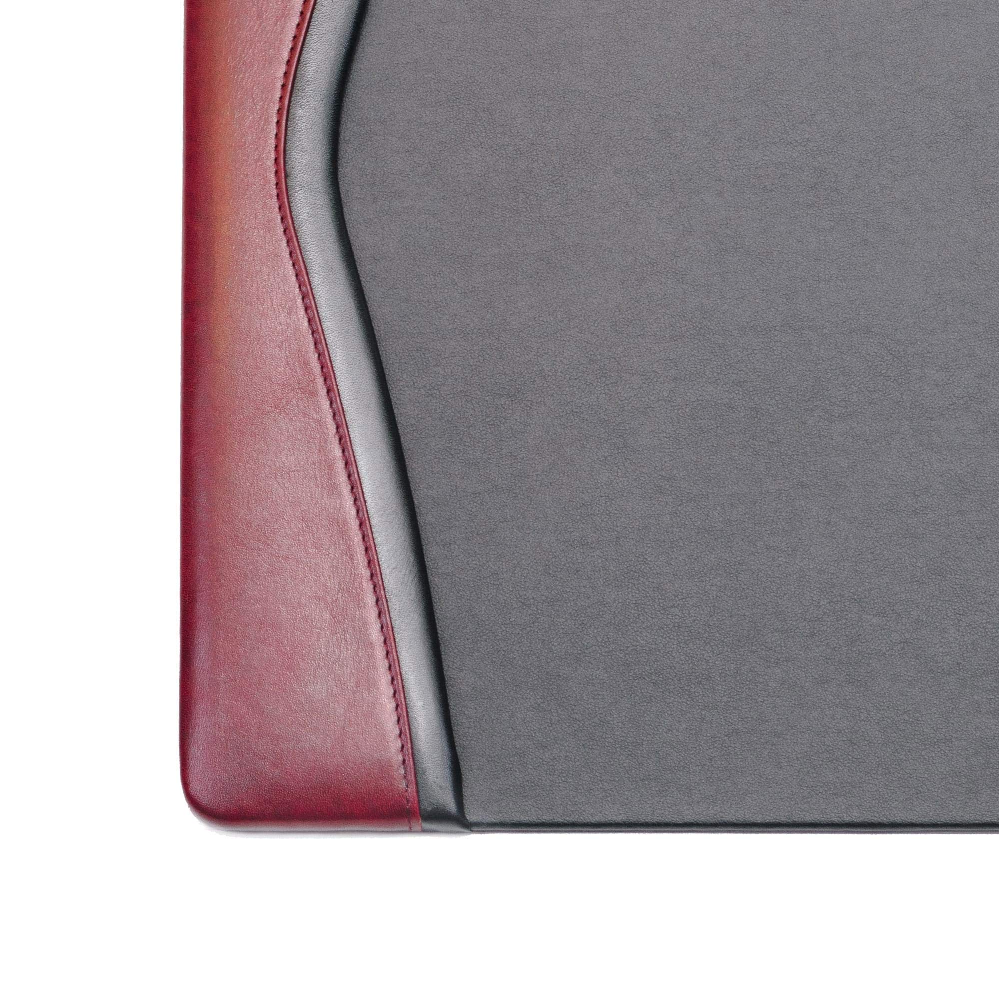 Dacasso Burgundy Leather Desk Calendar Pad - 34 x 20 Inches - Premium Office Desk Planner & Organizer for Home, Office, or Gift - Perfect for Scheduling, Planning, and Productivity