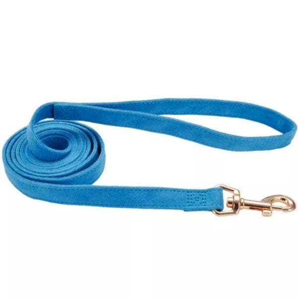 Premium Coastal Accent Microfiber Dog Leash - Soft, Durable & Stylish for Small to Medium Dogs | Perfect for Beach Walks, Park Adventures & Outdoor Activities
