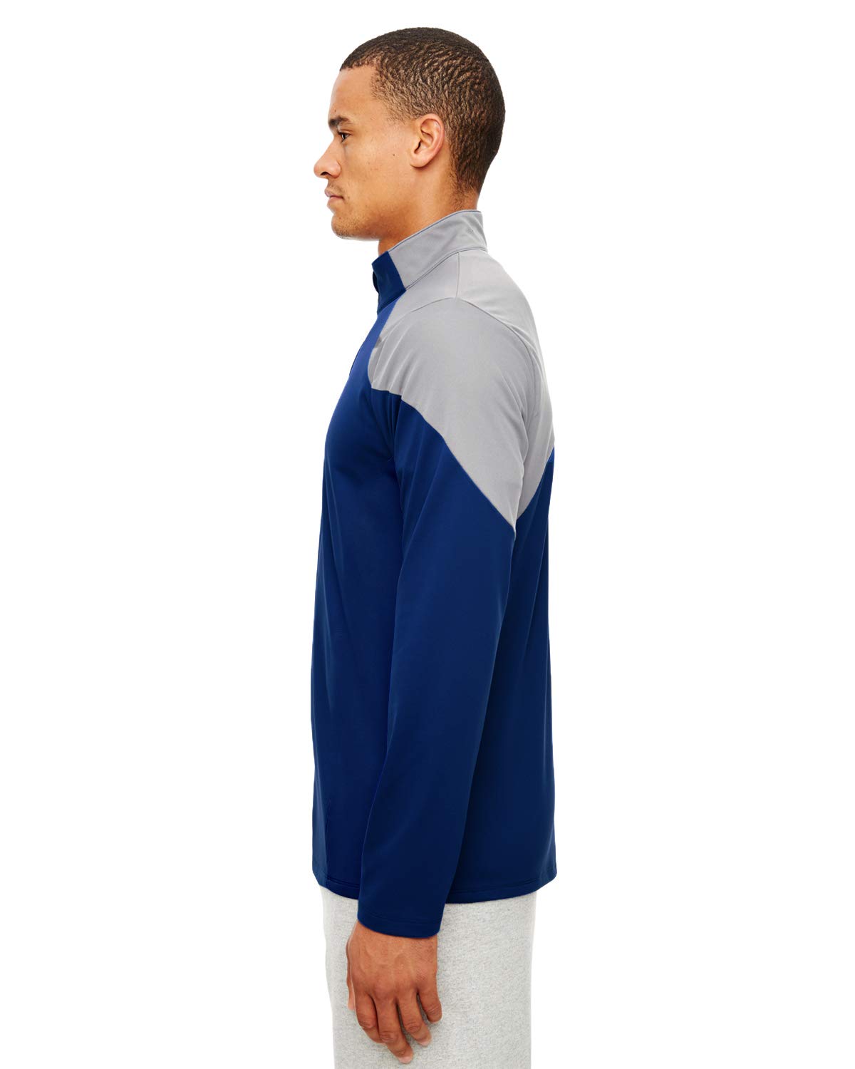 9 Crowns Team 365 Moisture-Wicking Quarter-Zip Performance Shirt Jacket for Men - Quick-Dry Athletic Top for Golf, Running & Outdoor Activities