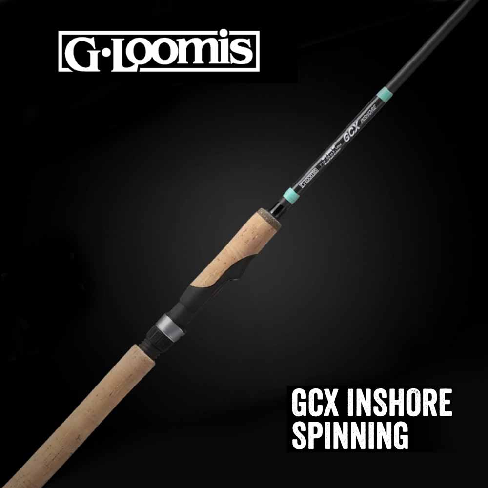 G Loomis GCX Inshore Spinning Rods - Saltwater Fishing Rod for Inshore & Coastal Angling - Perfect for Redfish, Snook, and Trout Fishing