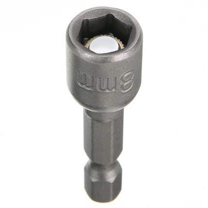 PENCK 8mm 5/16 Inch Magnetic Nut Driver Set - 12 Piece Hex Power Socket Adapter Kit with 1/4 Inch Hex Shank for Drills & Power Tools - Perfect for Automotive Repairs & DIY Projects